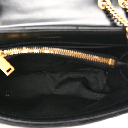 Saint Laurent Calfskin Y Quilted Monogram Small Loulou Chain Satchel Black 5 of 12