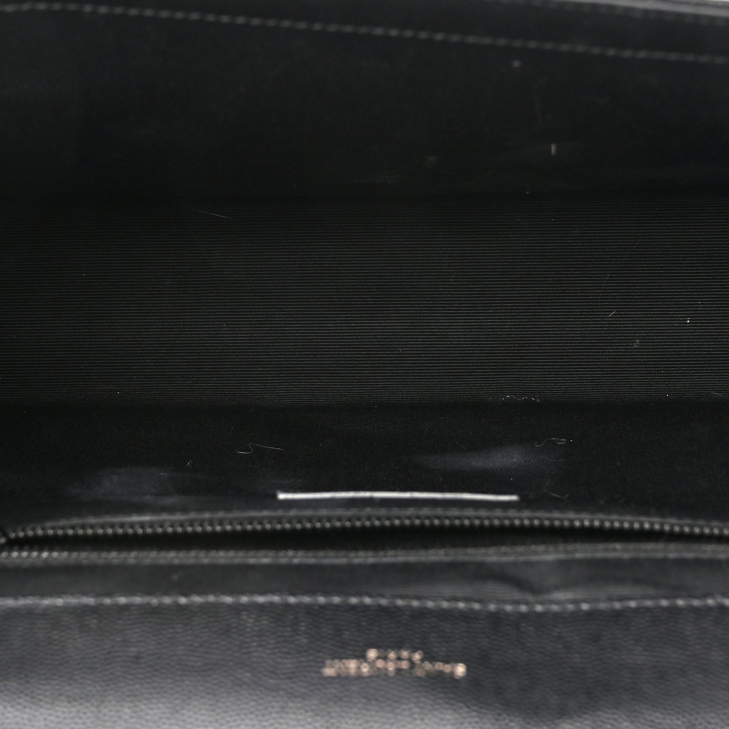 Grain De Poudre Textured Mixed Matelasse Large Triquilt Monogram Monochrome Satchel Black