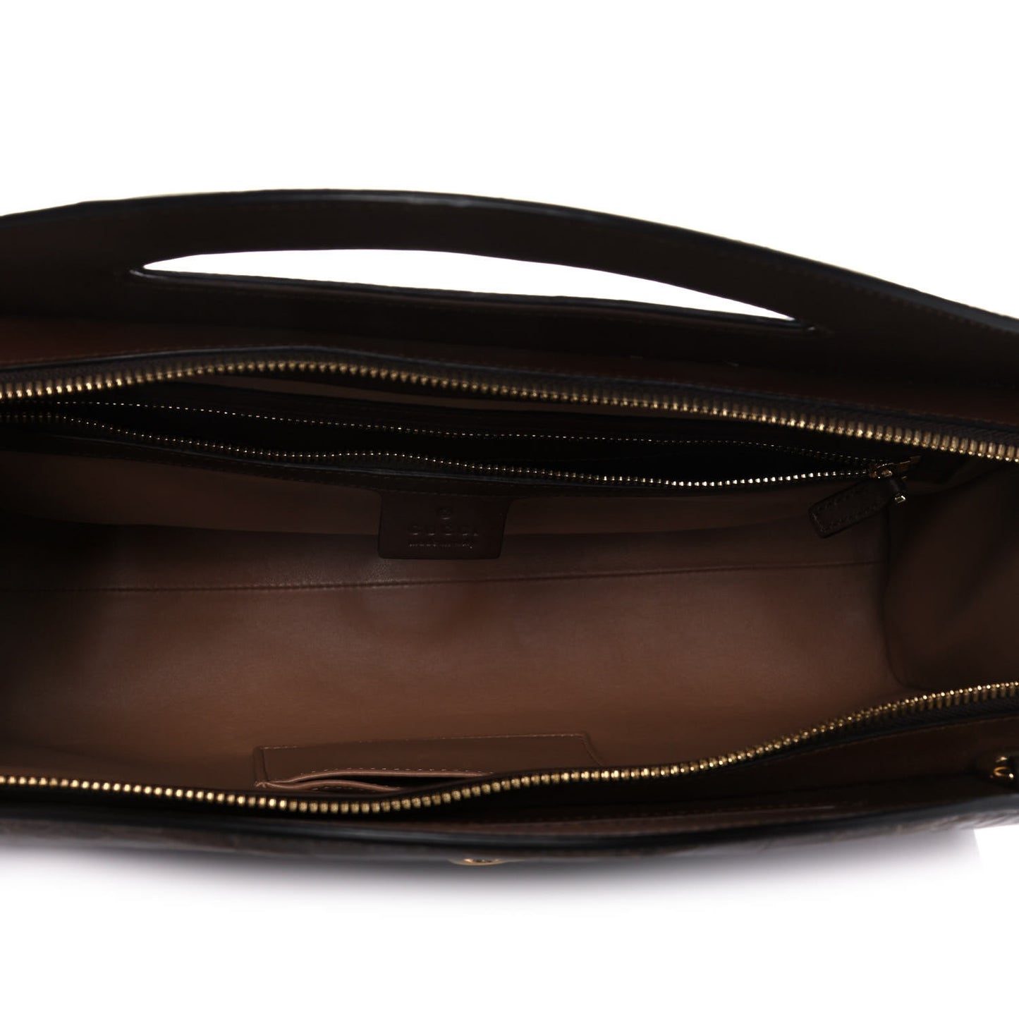 Alligator Medium Ophidia Top Handle Chain Brown