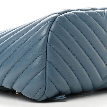 Chanel Calfskin Chevron Quilted Small Urban Spirit Backpack Light Blue 8 of 10