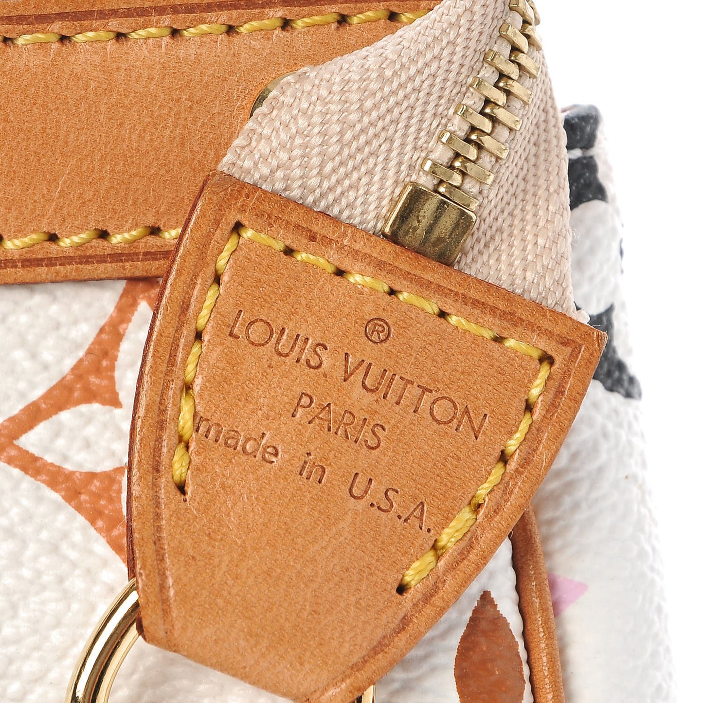 Monogram Multicolor Pochette Accessories White
