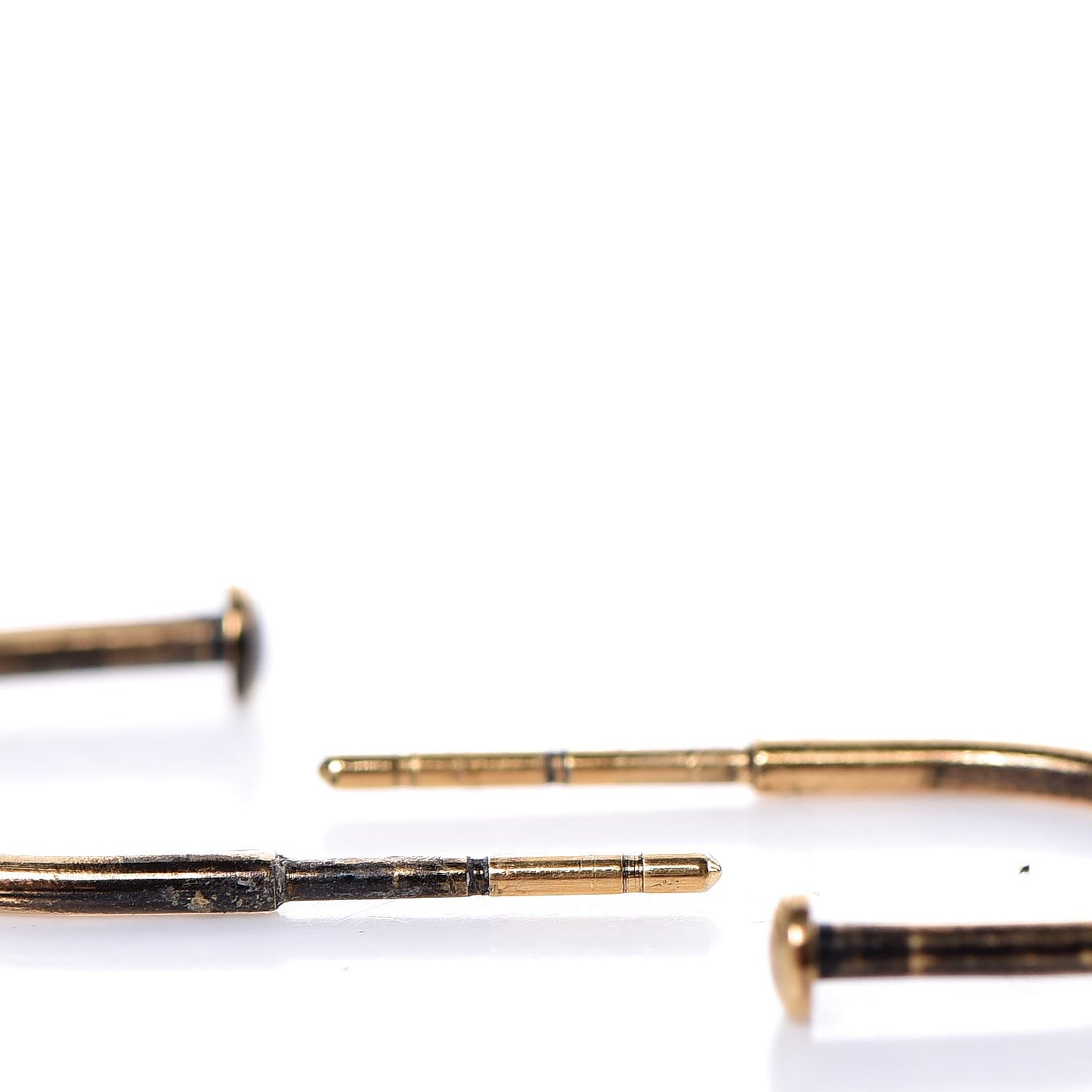 Gripoix Dangle Earrings Gold