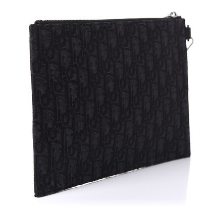 Christian Dior Oblique Jacquard Pouch Black 3 of 7