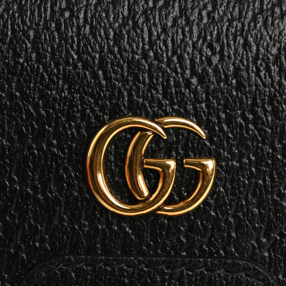 Gucci Wonka Grain Calfskin Diana Card Case Wallet Black 8 of 9