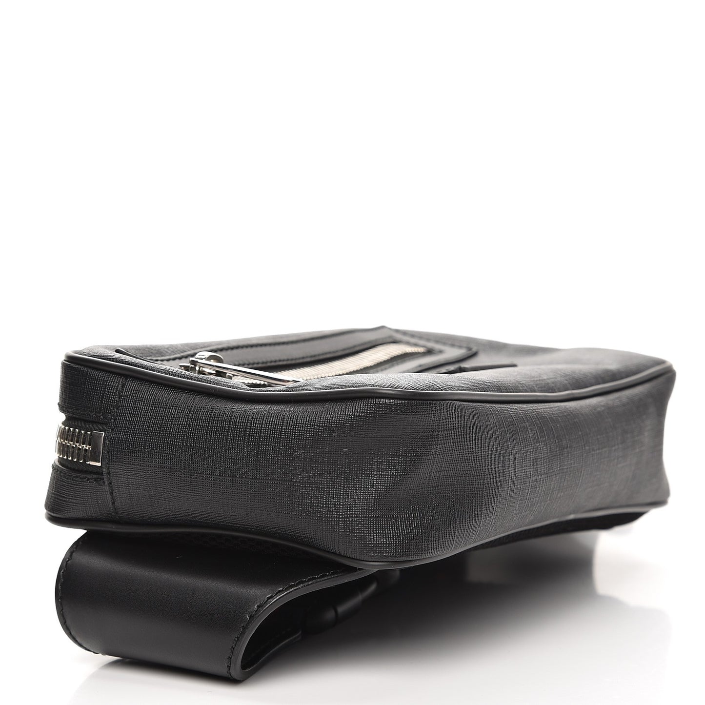 Soft GG Supreme Monogram Web Belt Bag Black Grey
