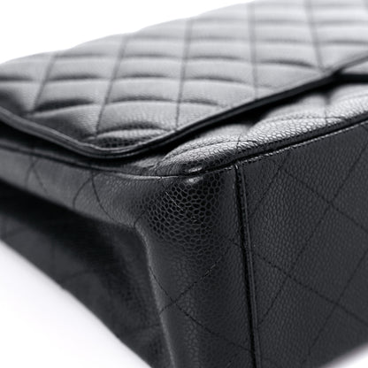 Chanel Caviar Quilted Maxi Double Flap Black 7 of 14