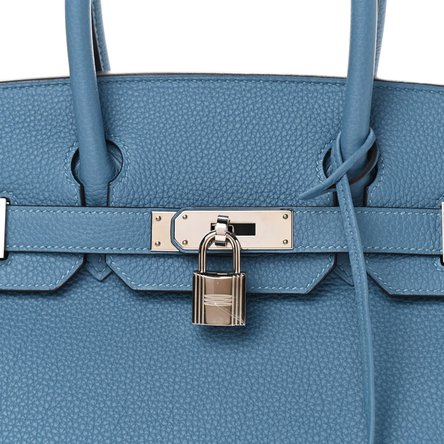Hermes Togo Birkin 30 Bleu Azur 7 of 10