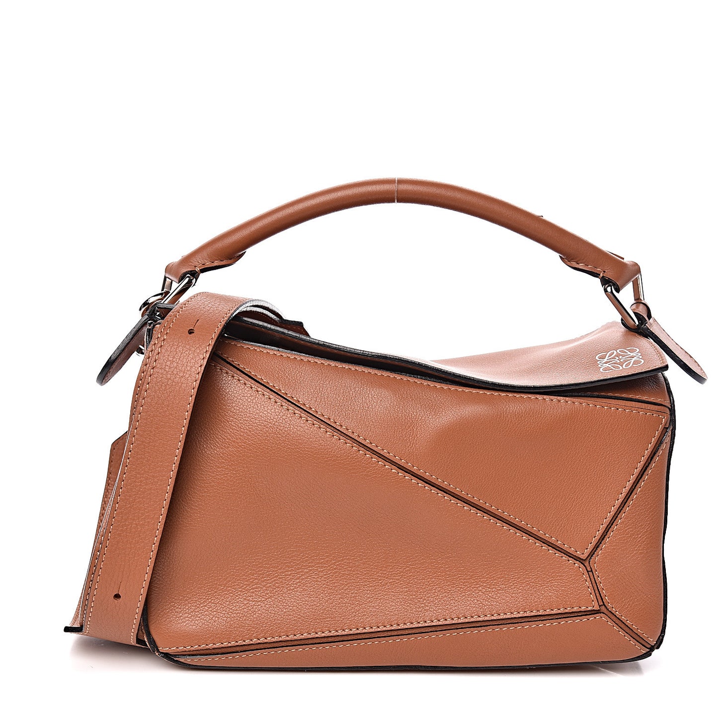 Calfskin Small Puzzle Bag Tan