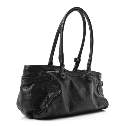 Balenciaga Agneau Arena Classic Hardware East West Le City Black 3 of 10