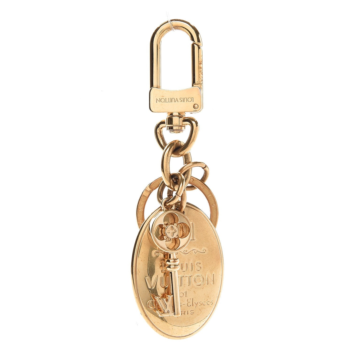 Louis Vuitton 101 Champs Elysees Maizeon Key Charm Gold 1 of 3