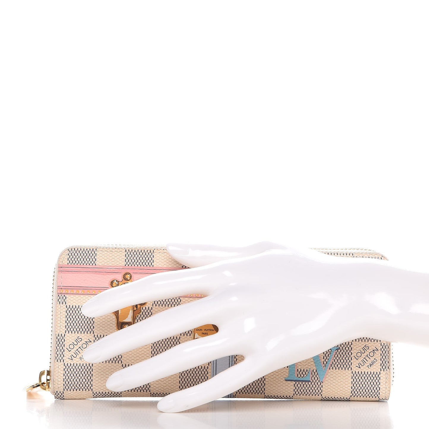 Damier Azur Summer Trunks Clemence Wallet