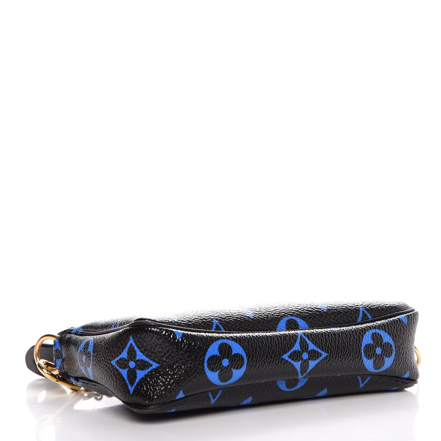 Louis Vuitton Colored Monogram Mini Pochette Accessories Blue Black 4 of 8