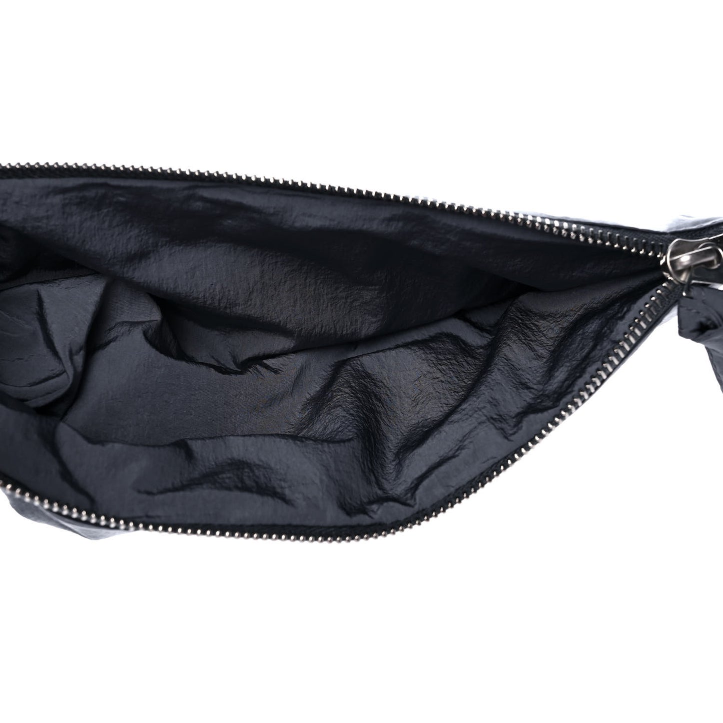 Nylon Intrecciato Padded Tech Cassette Bag Dark Grey