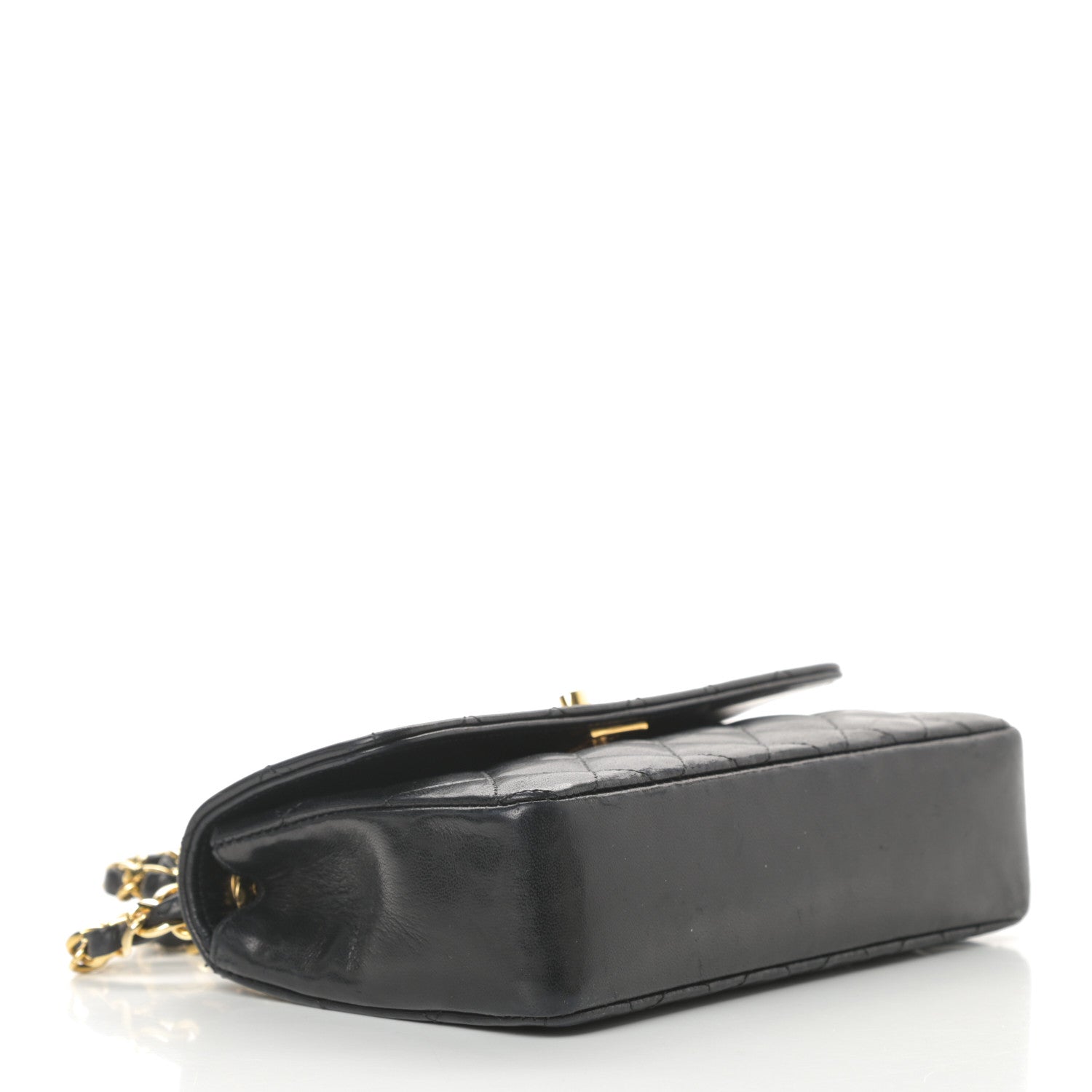 Chanel Lambskin Quilted Mini Rectangular Flap Black 4 of 17