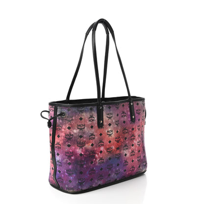 MCM Metallic Galaxy Visetos Medium Project Reversible Shopper Tote Black Multicolor 6 of 16