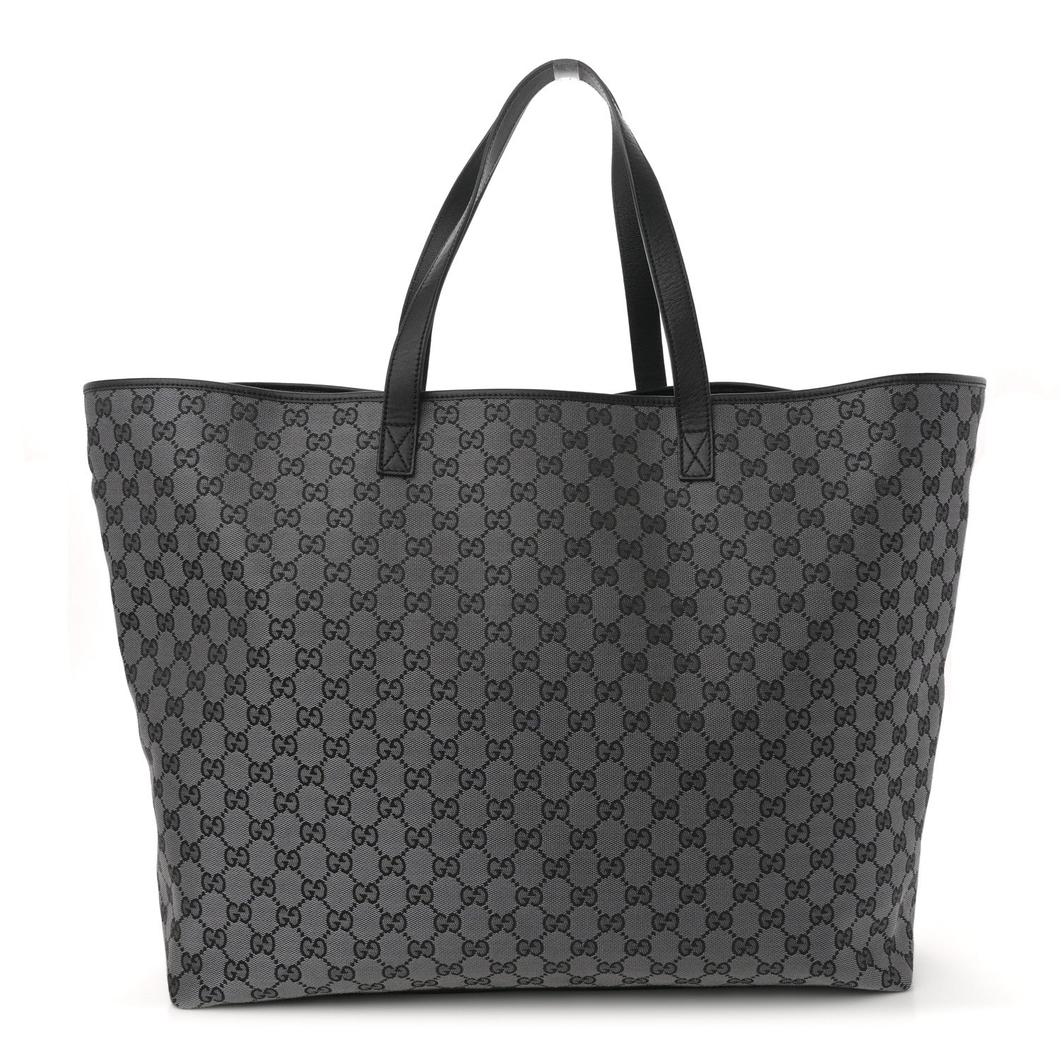 Gucci Metallic Monogram XL Shopper Black 2 of 21