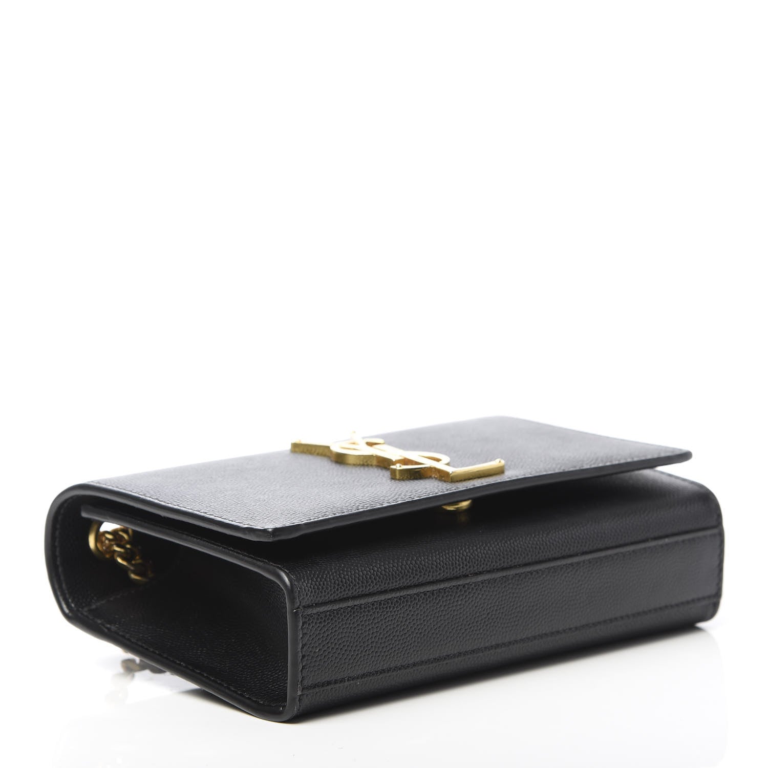 Saint Laurent Grain De Poudre Small Monogram Kate Satchel Black 4 of 10