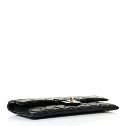 Chanel Caviar Quilted Flap Clutch Black 3 of 4