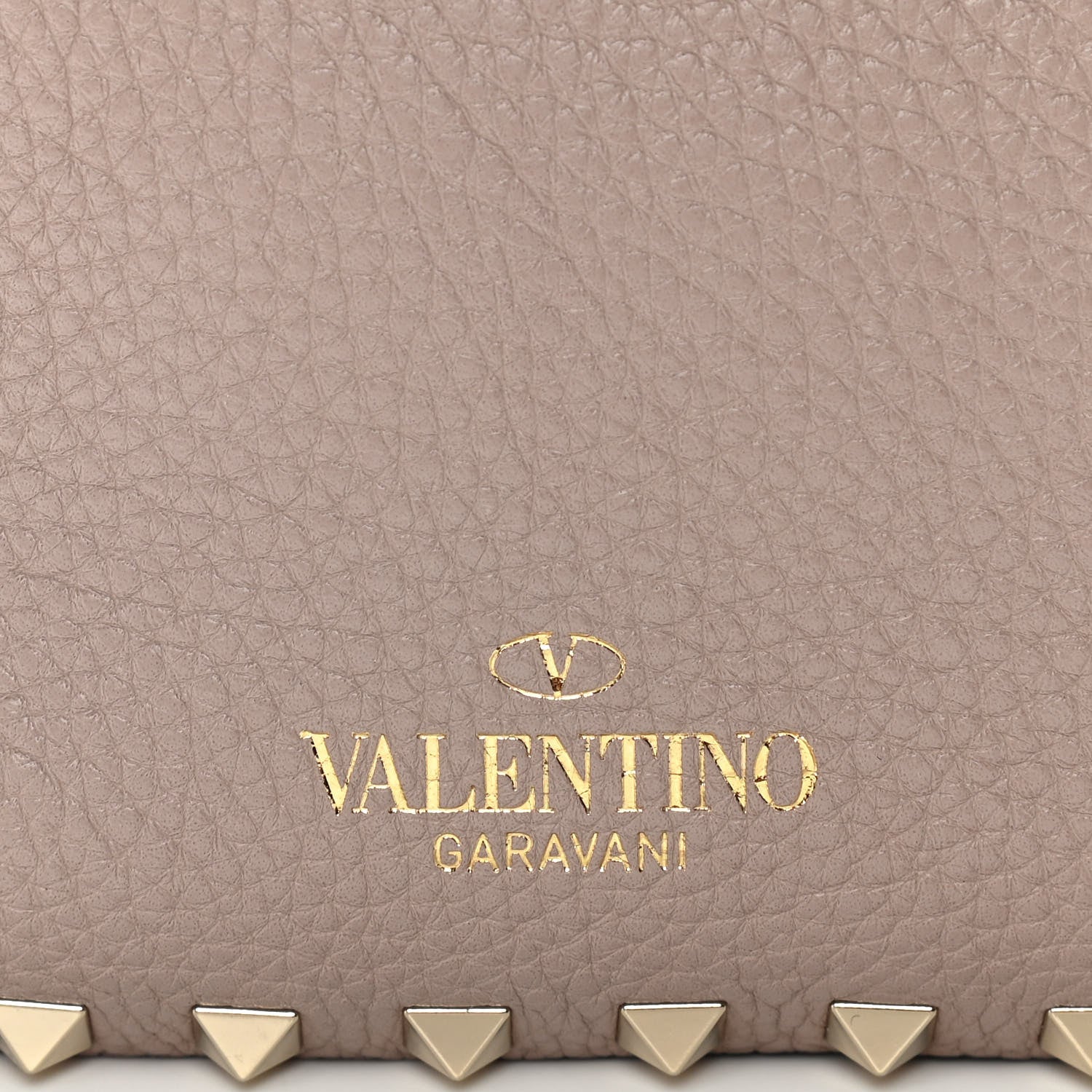 Valentino Garavani Pebbled Calfskin Mini Rockstud Flip-Lock Messenger Bag Poudre 7 of 10