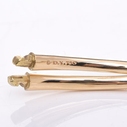 David Yurman 18K Yellow Gold Continuance Center Twist Bracelet 5 of 6