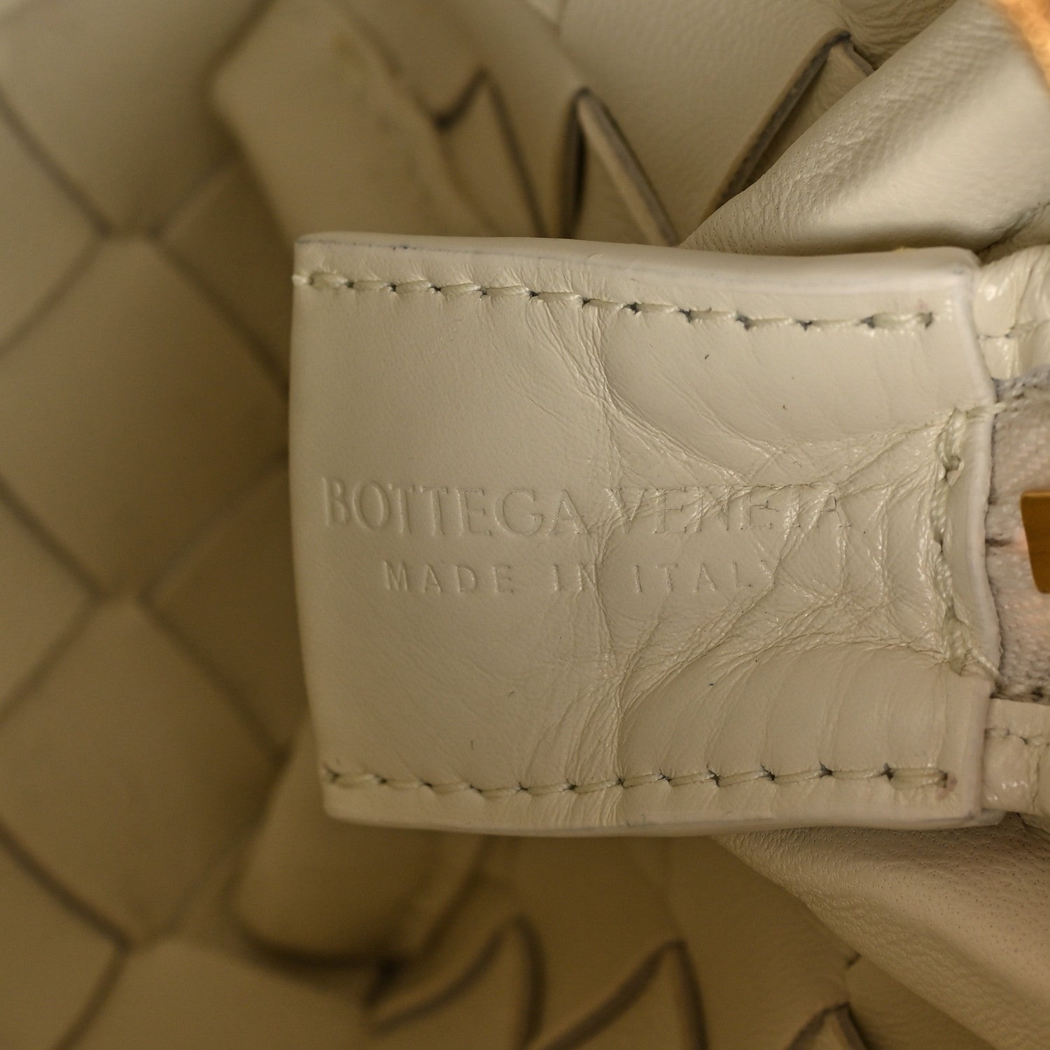 Bottega Veneta Polished Nappa Intrecciato Metal Knots Mini Loop Camera Bag Bone 6 of 9
