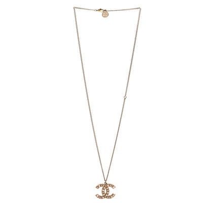 Chanel Pearl CC Pendant Necklace Gold 3 of 6