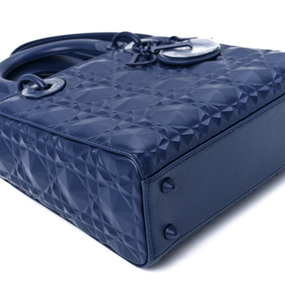Christian Dior Calfskin Cannage Diamond Small My ABCDior Blue Royale 10 of 11