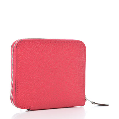 Hermes Epsom Silk'in Compact Wallet Rose Extreme Fauve 3 of 8