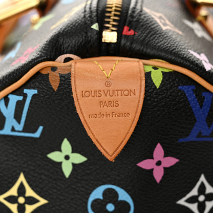 Louis Vuitton Monogram Multicolor Speedy 30 Black 6 of 10