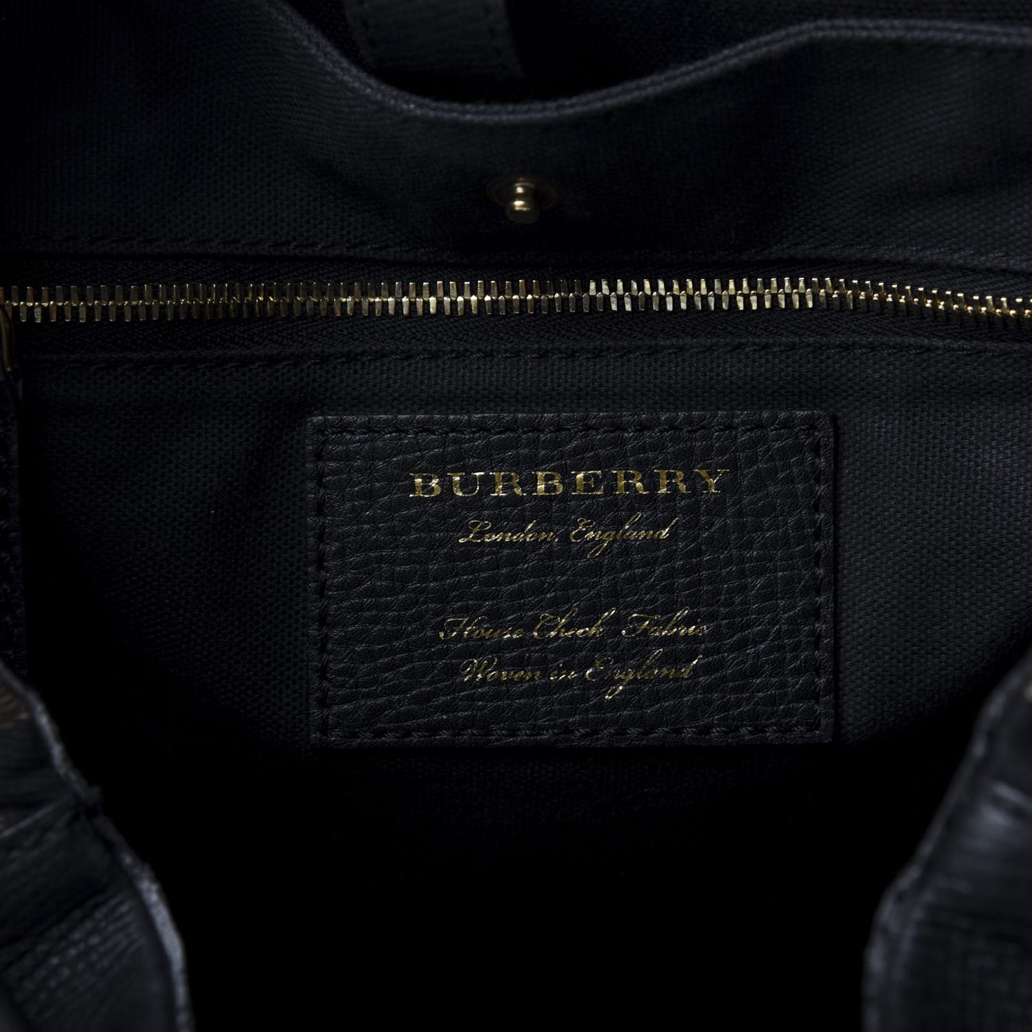 Derby Calfskin Canvas Mega Check Medium Rucksack Backpack Black