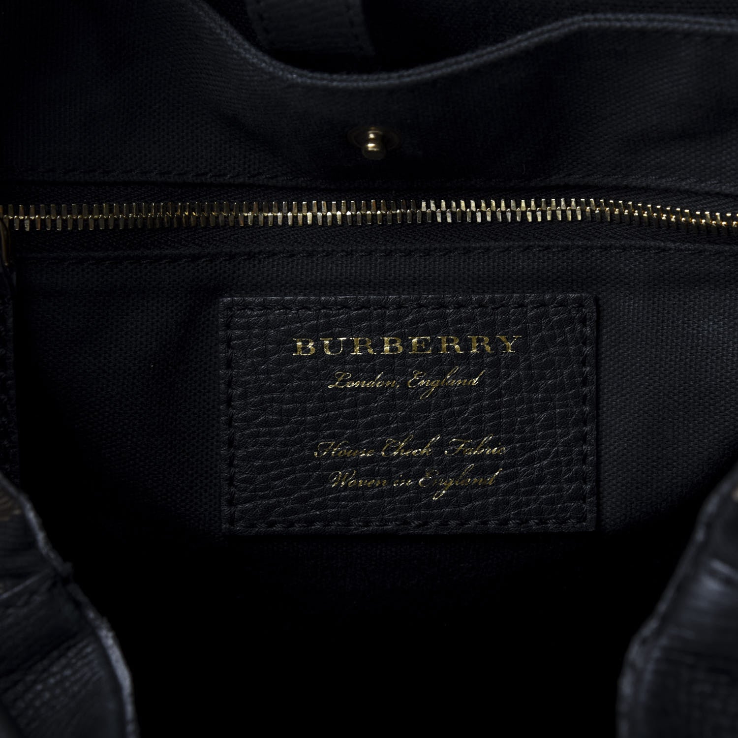 Burberry Derby Calfskin Canvas Mega Check Medium Rucksack Backpack Black 7 of 8