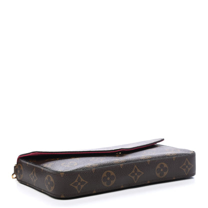 Louis Vuitton Monogram Pochette Felicie Chain Wallet Fuchsia 5 of 10