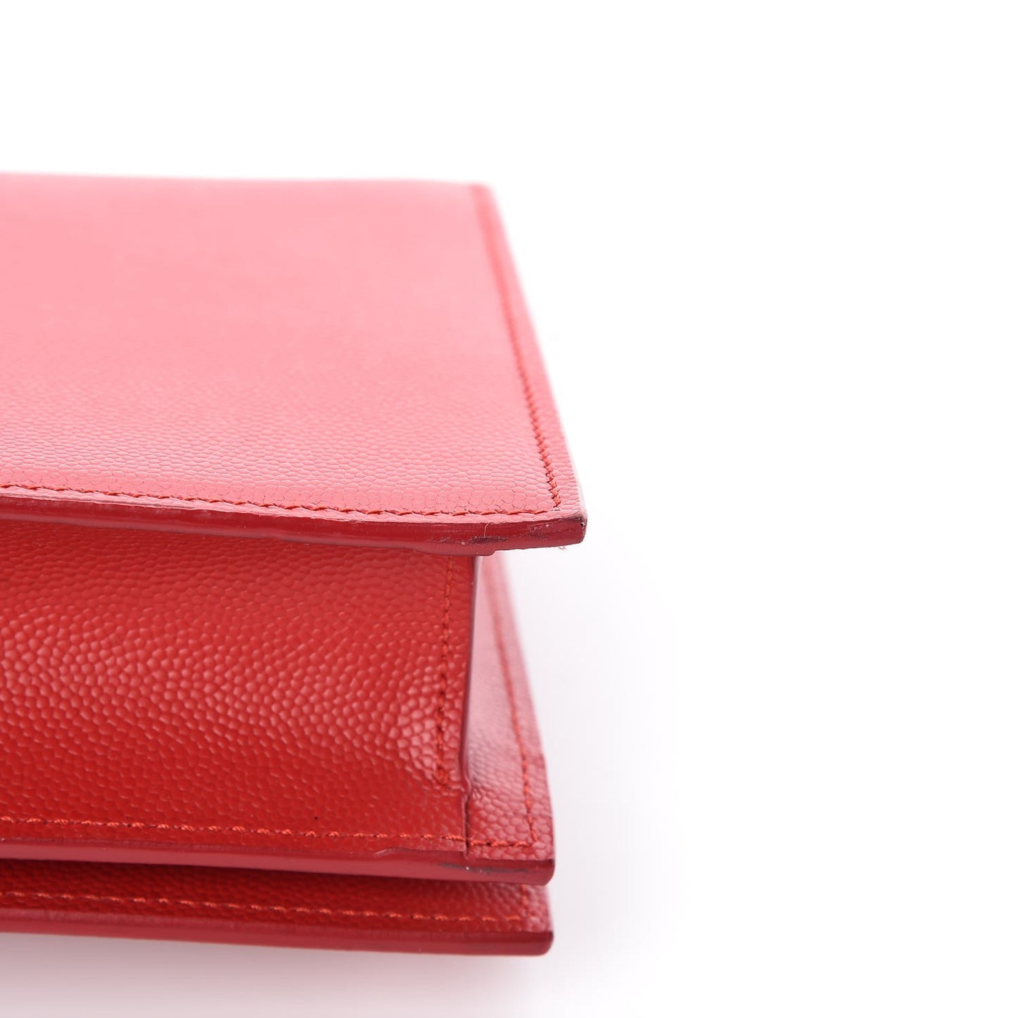 Grain De Poudre Classic Kate Monogram Clutch New Red