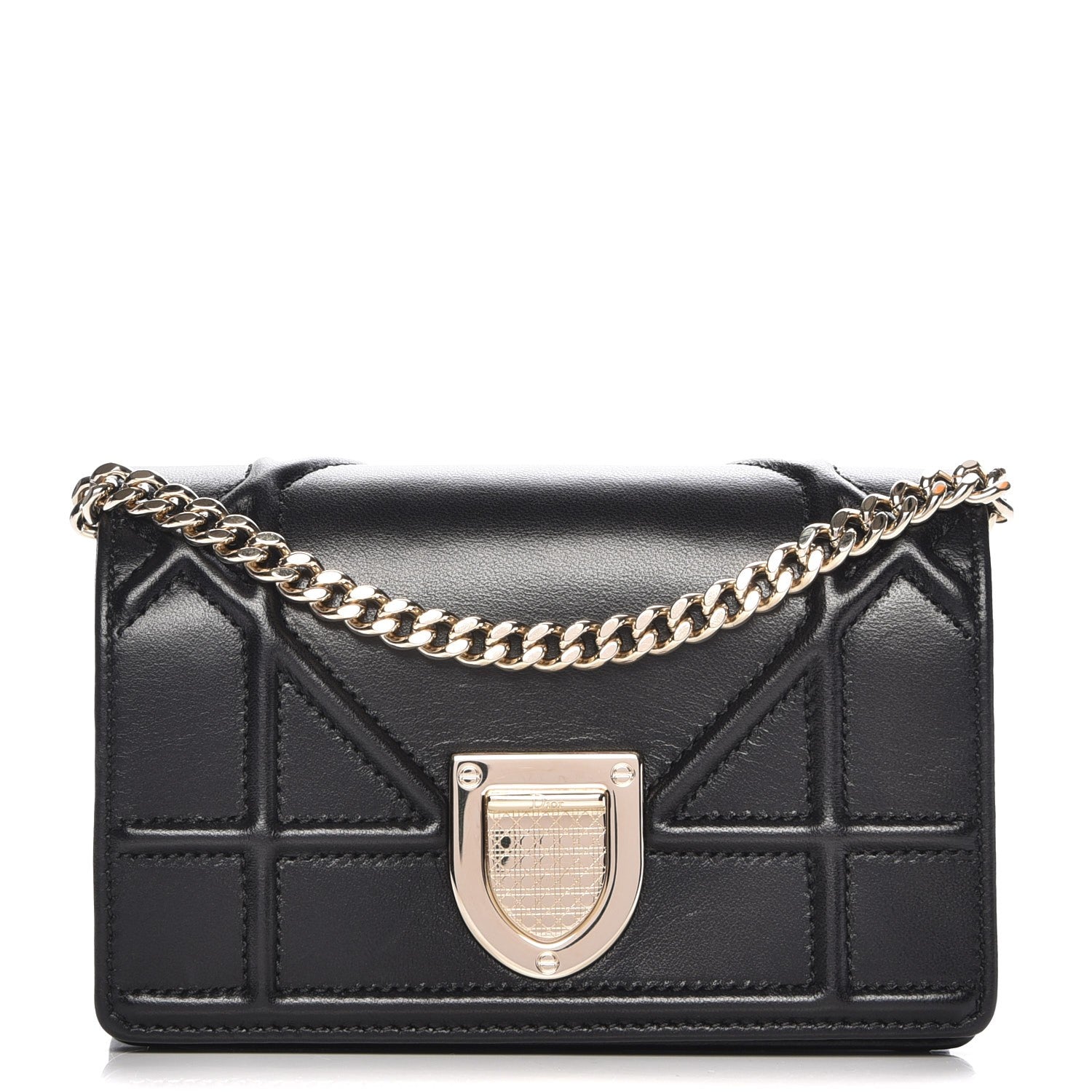 Christian Dior Lambskin Baby Diorama Flap Bag Black 1 of 8