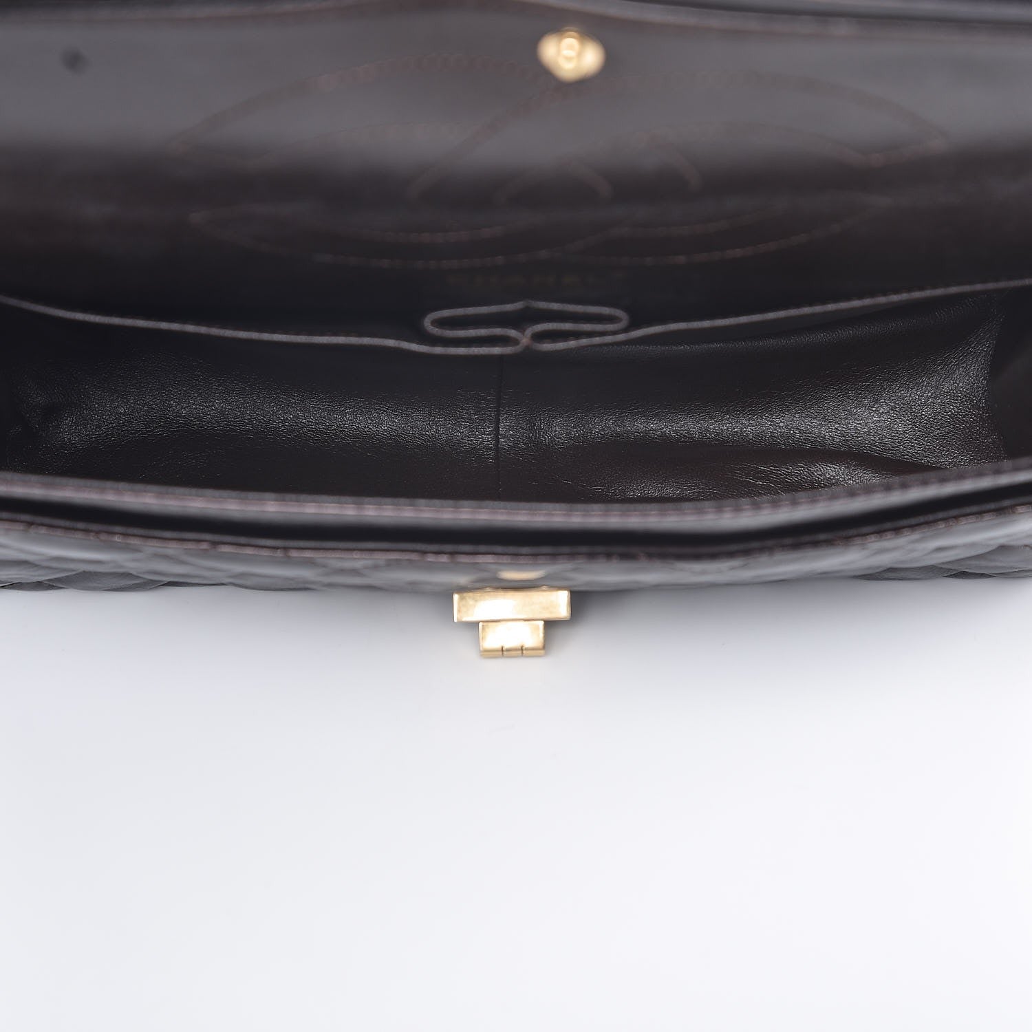 Chanel Glazed Aged Calfskin Quilted 2.55 Reissue 227 Flap Dark Brown 6 of 11