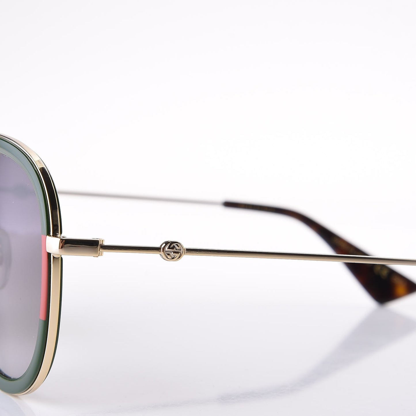 Web Aviator Sunglasses GG0062S Green Red