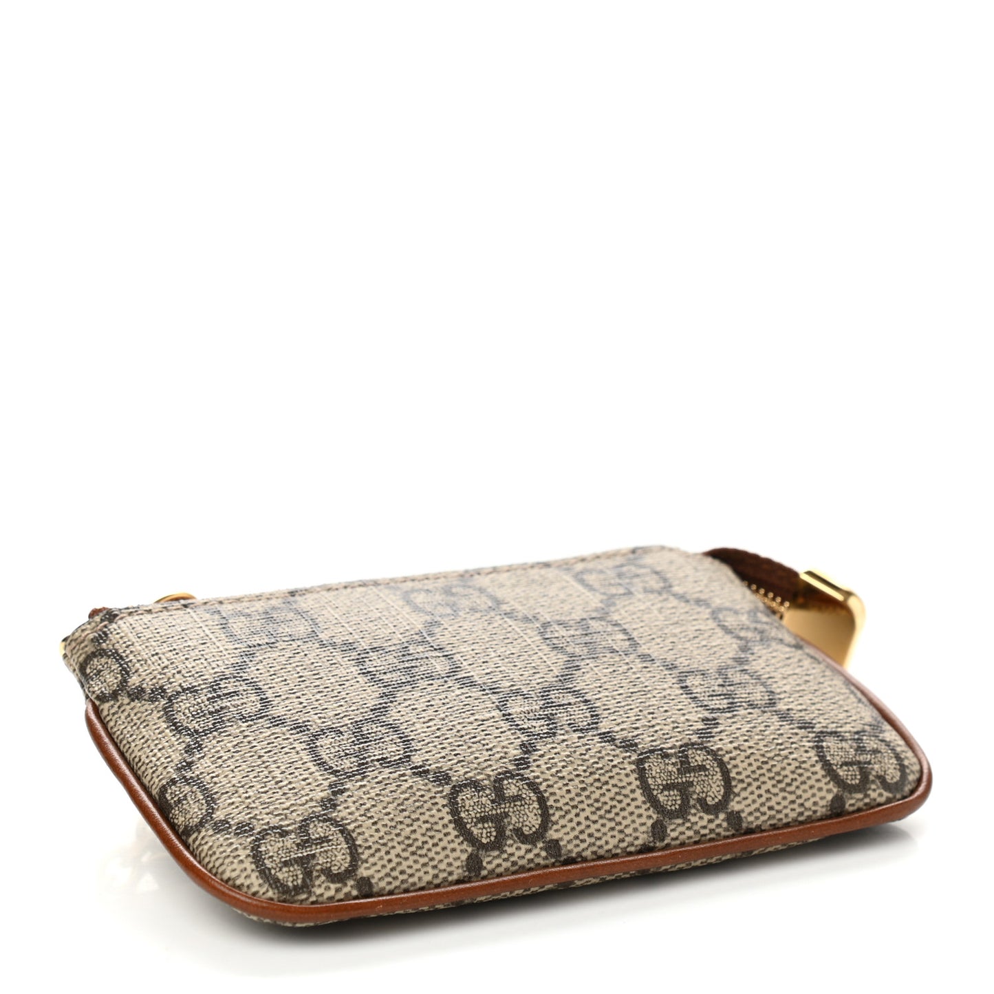 GG Supreme Monogram Key Case Beige Ebony Cuir