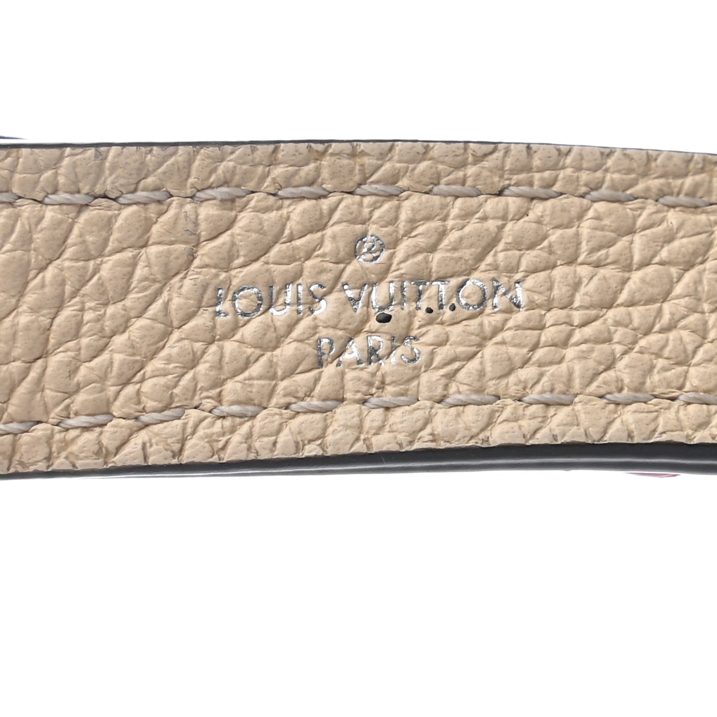 Calfskin Flowers Strap Creme