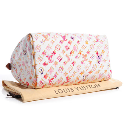 Louis Vuitton Watercolor Aquarelle Speedy 35 White 3 of 6