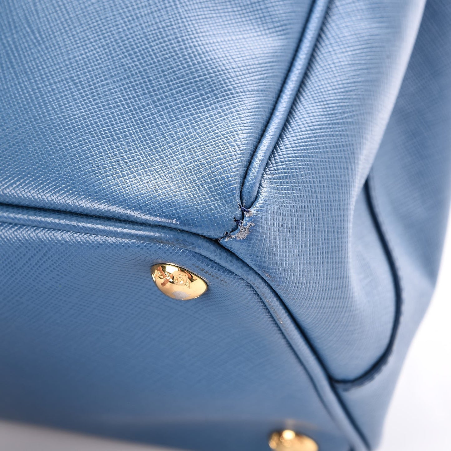 Saffiano Large Galleria Double Zip Tote Cobalto