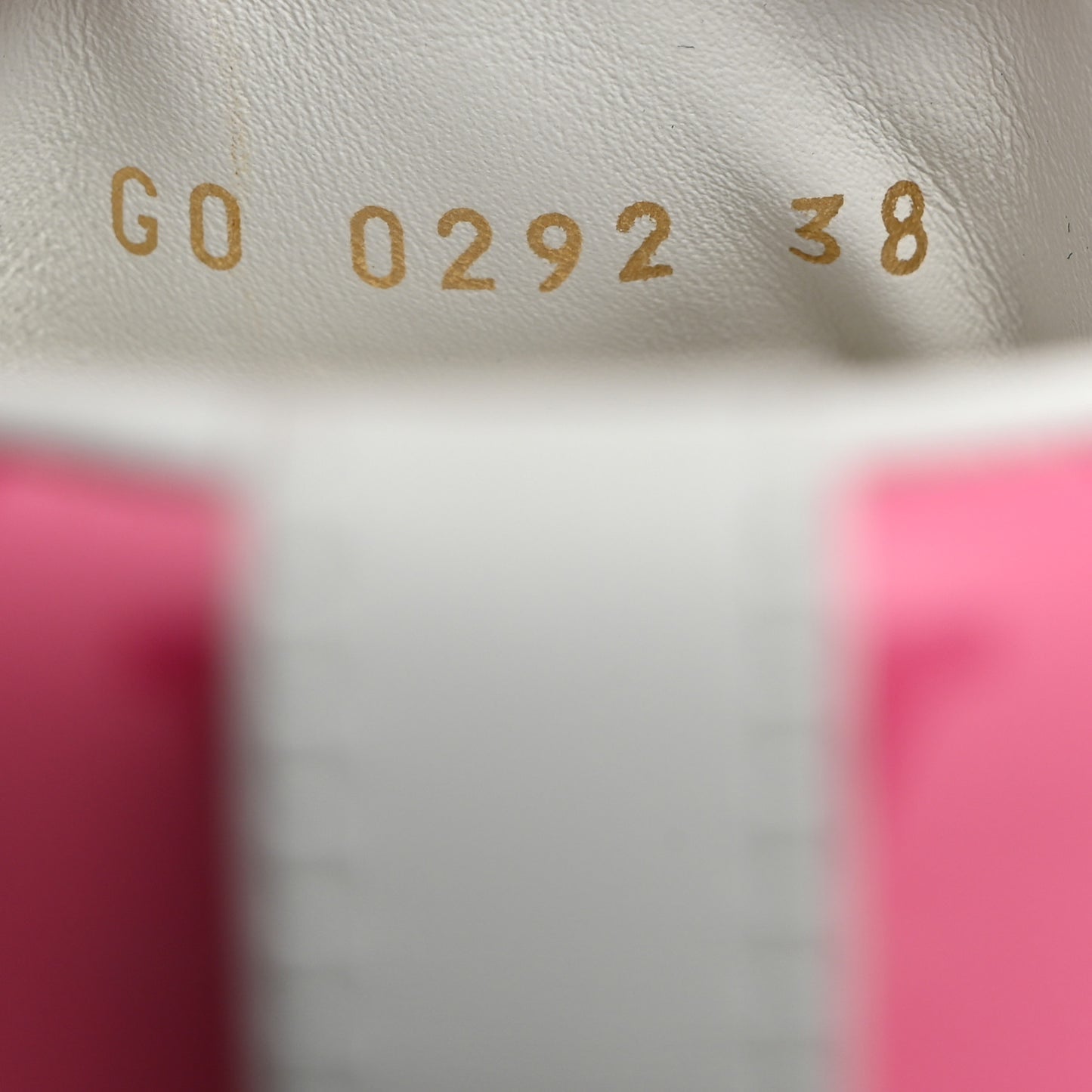 Calfskin Monogram Run Away Sneakers 38 White Pink