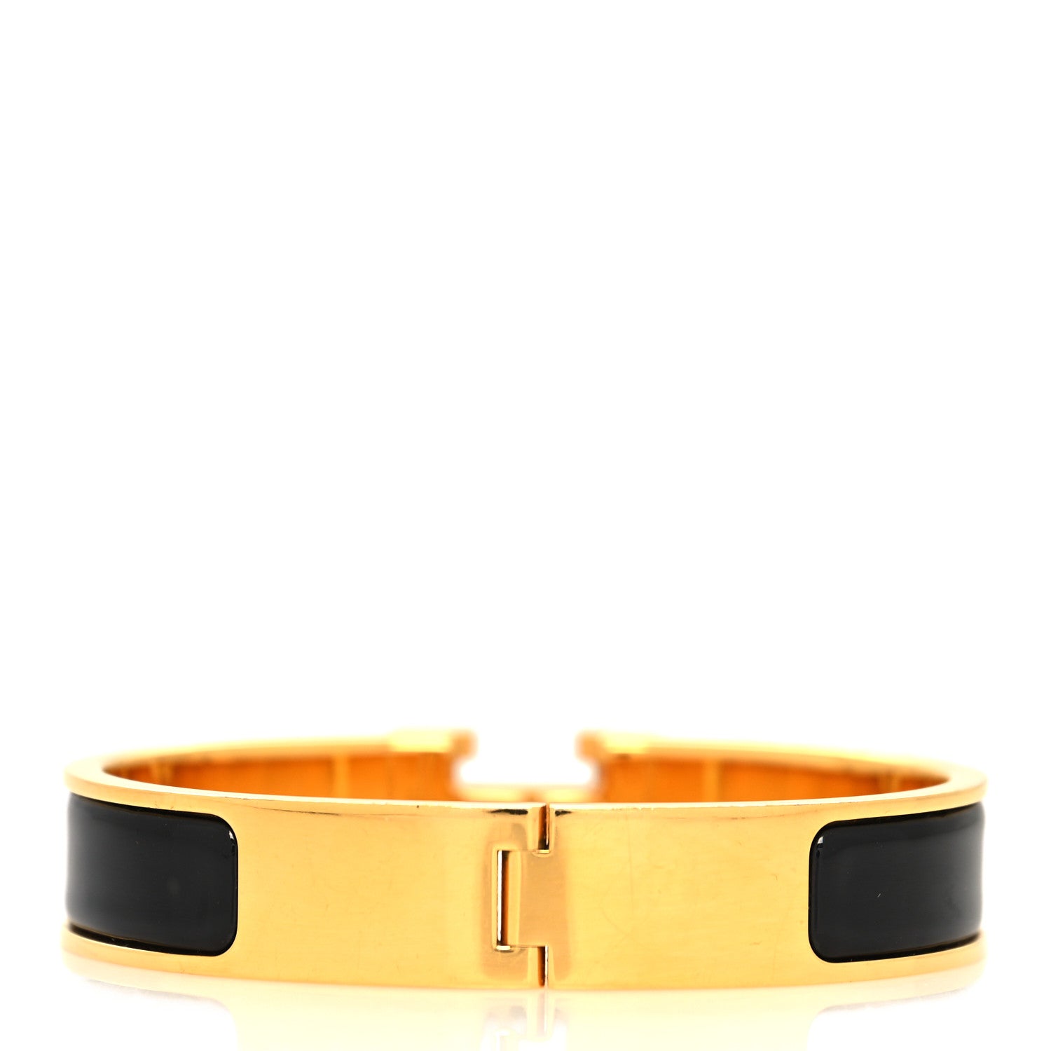 Hermes Enamel Narrow Clic Clac H Bracelet PM Black 3 of 5