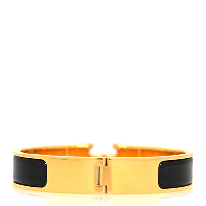 Hermes Enamel Narrow Clic Clac H Bracelet PM Black 3 of 5