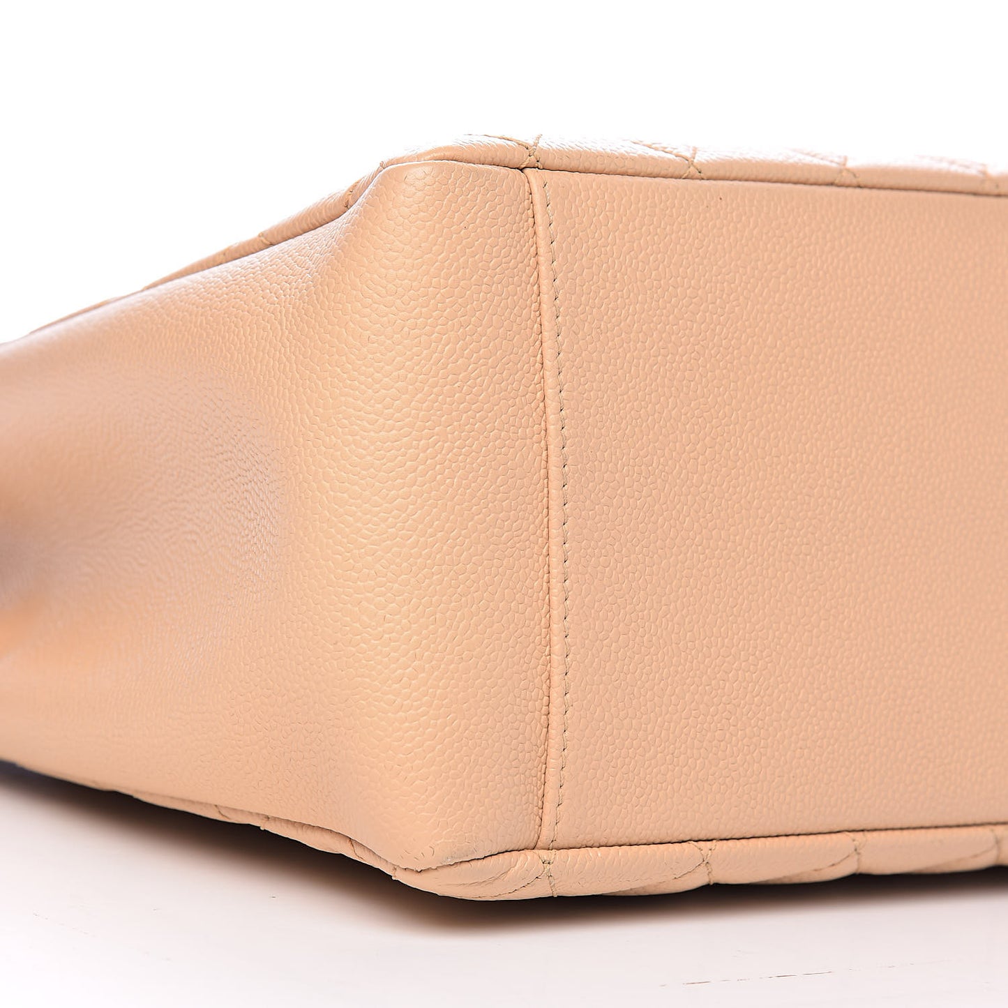 Caviar Quilted Grand Shopping Tote GST Beige