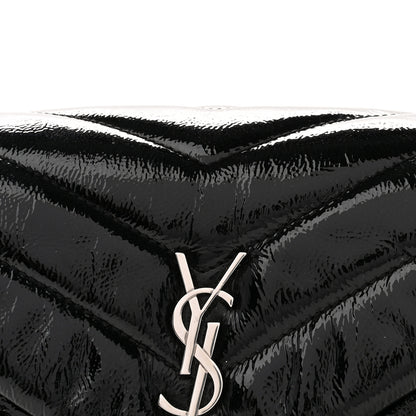 Saint Laurent Patent Y Quilted Monogram Toy Loulou Crossbody Bag Black 9 of 11
