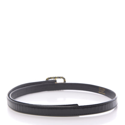 Chanel Patent Chain Belt S Black 2 of 5