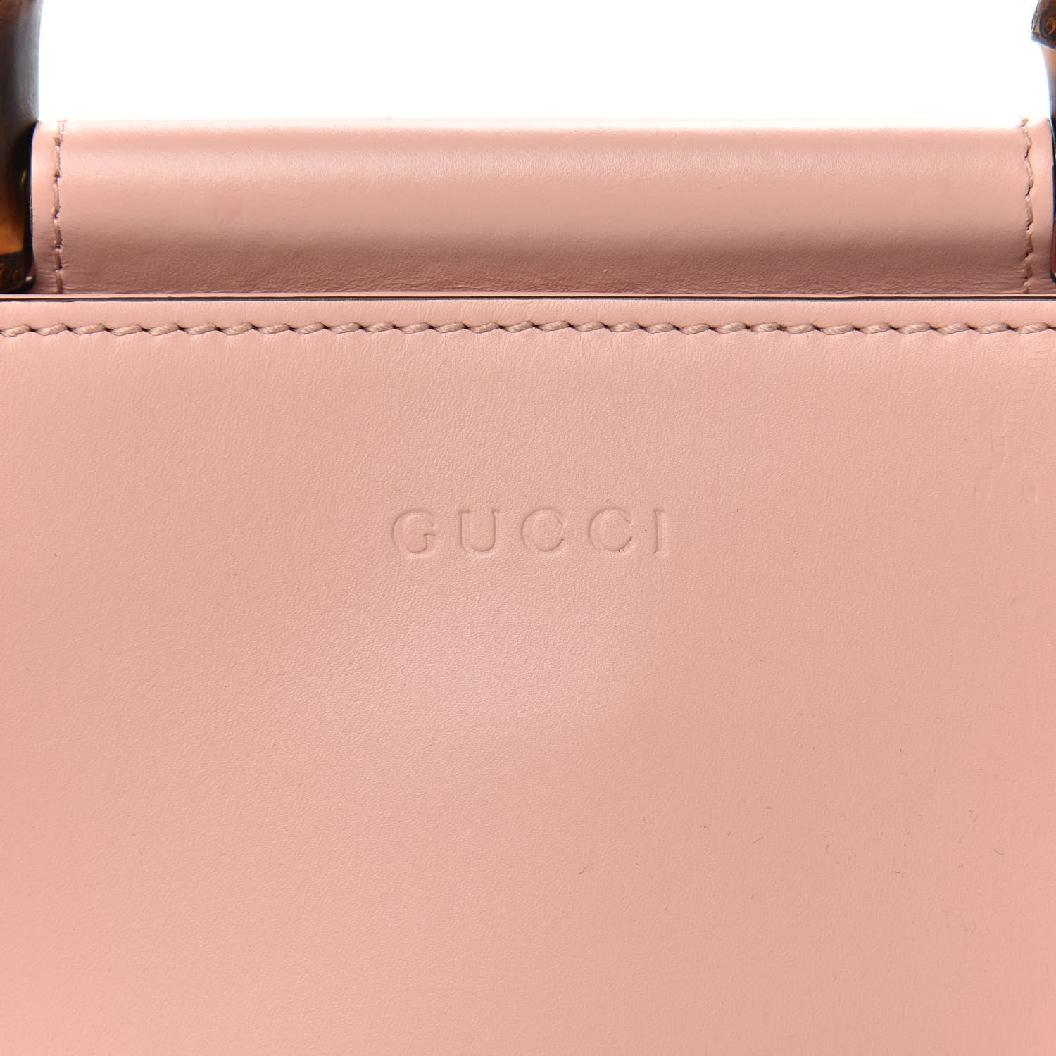 Gucci Nappa Bamboo Web Mini Nymphaea Top Handle Bag Perfect Pink Mystic White 9 of 11