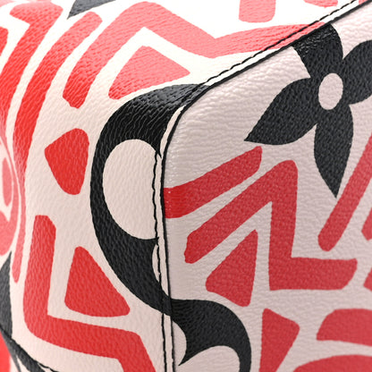 Louis Vuitton Monogram Giant Crafty NeoNoe MM Creme Rouge Black 6 of 9