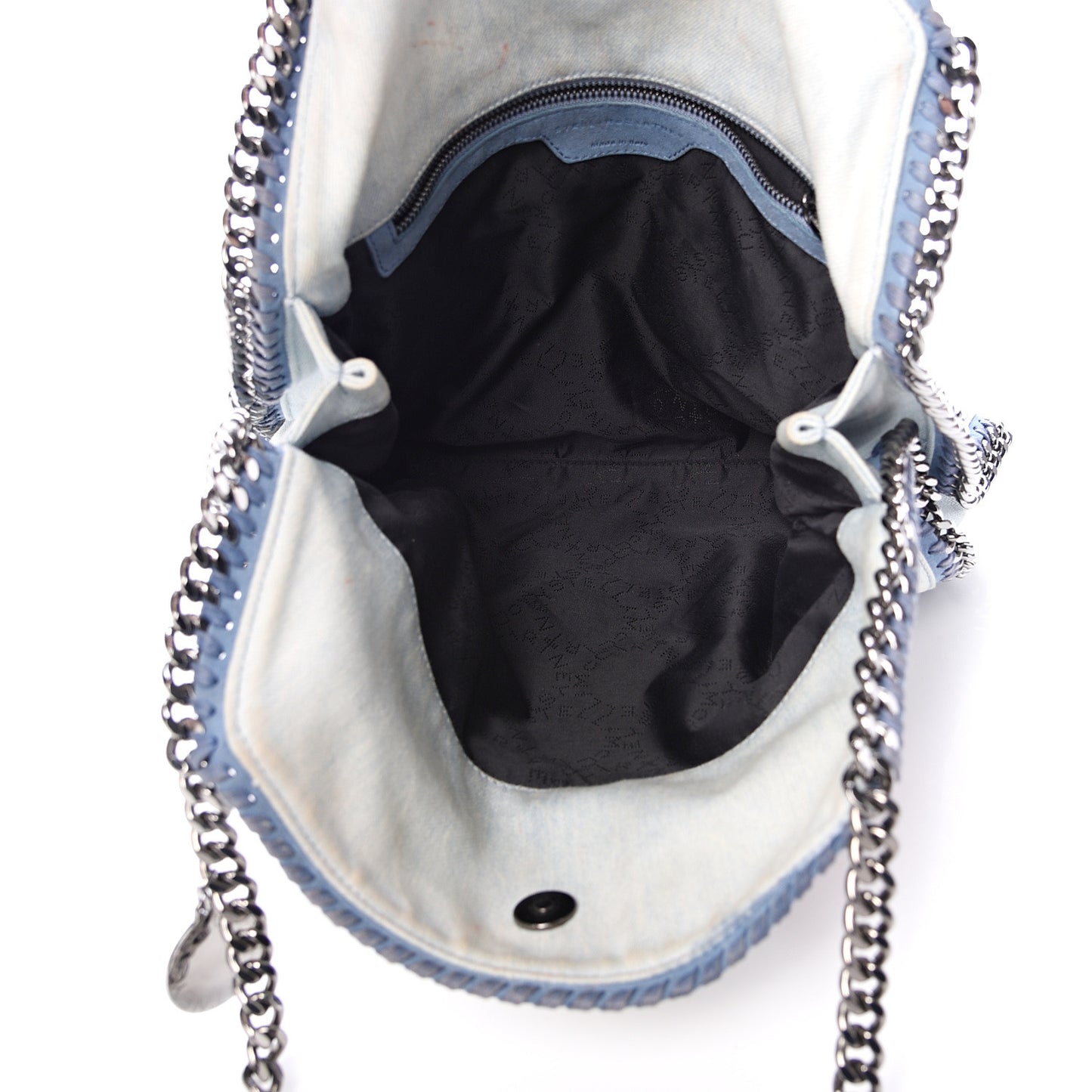 Denim Poppy Small Falabella Tote Blue