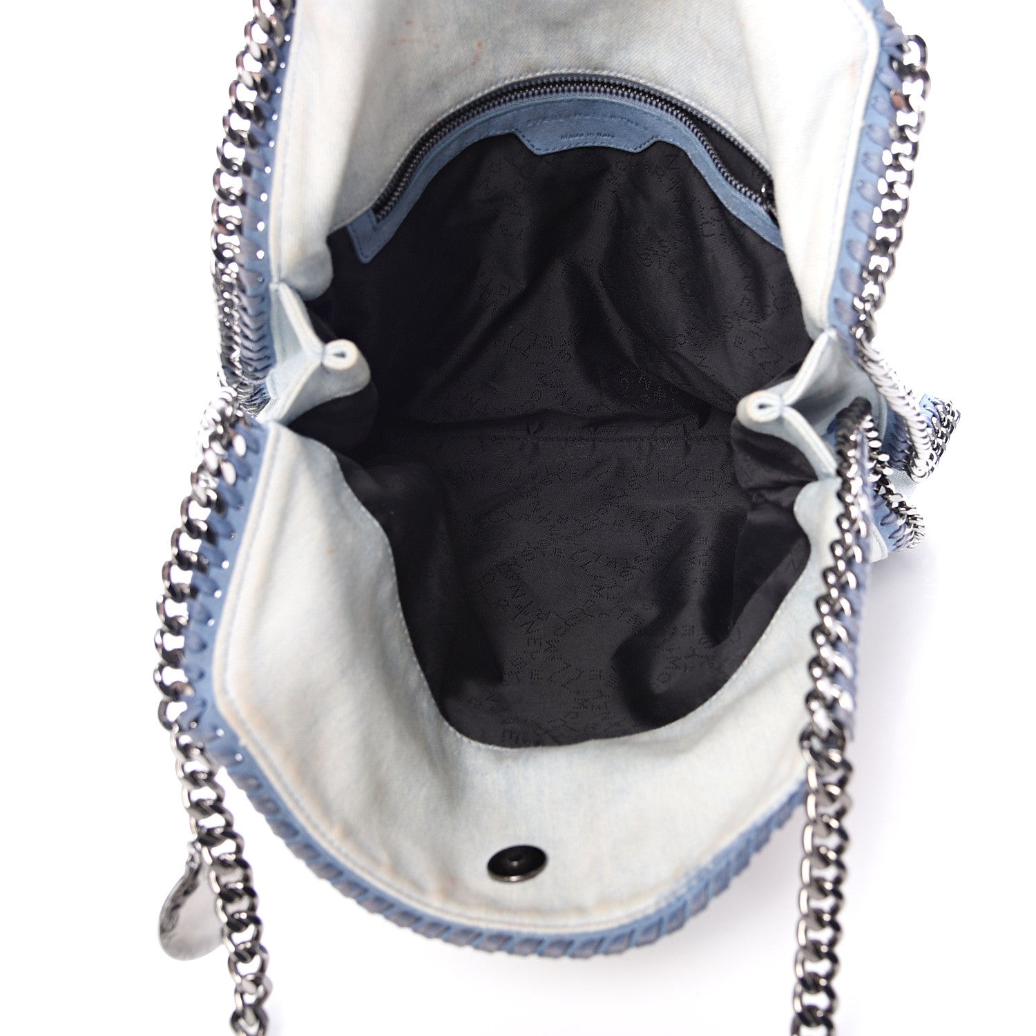 Stella McCartney Denim Poppy Small Falabella Tote Blue 4 of 13